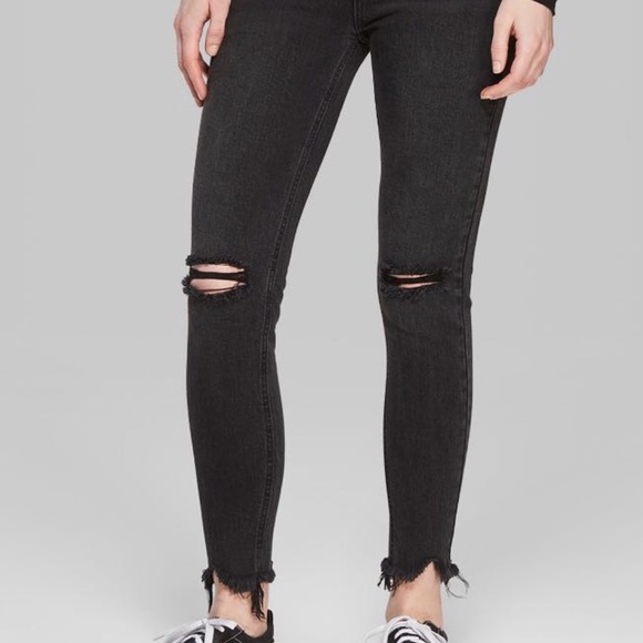 New Wild Fable High Rise Faded Black Skinny Jeans - Picture 1 of 9